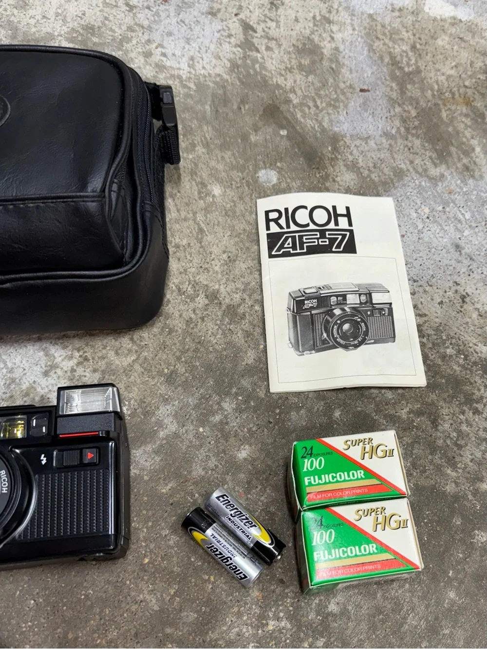 Vintage Ricoh AF-7 35mm Film Camera Bundle Tested